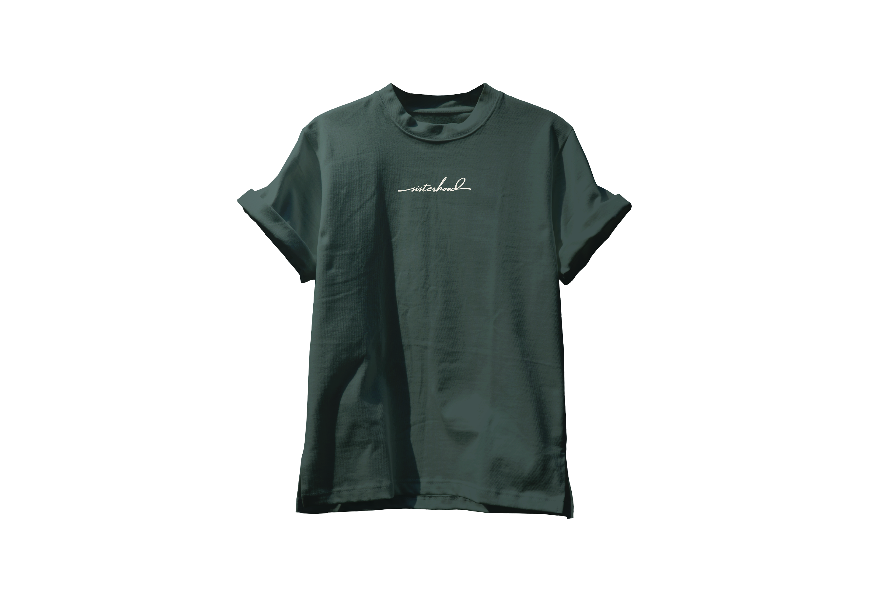 Camiseta verde bosque de Sisterhood Conference, vista frontal